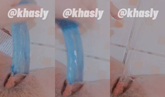 Bokep @khasly colmek pink dildo sampai pipis